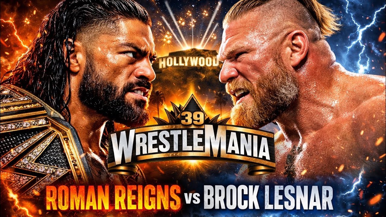 Brock Lesnar vs Roman Reigns – WrestleMania 39 😱🔥 WWE 2K25 #wwe2k25 #wwe #brocklesnar #romanreigns 