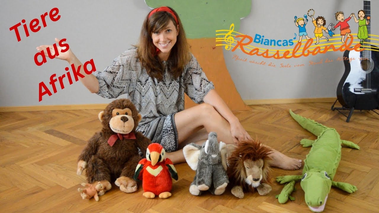 Tiere aus Africa🦧🦝🦁🦒 - Singen macht Spaß/Musikalische Förderung🦬🐻
