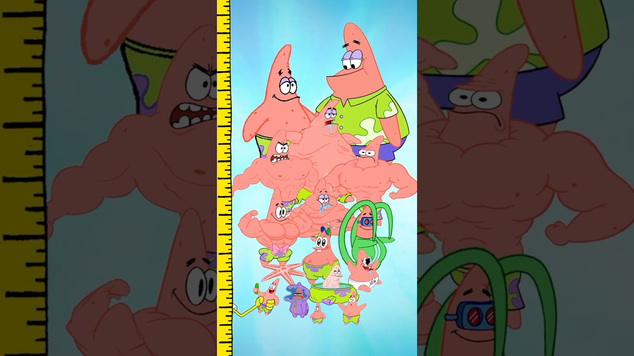patrick ranking by size 📏 | spongebob