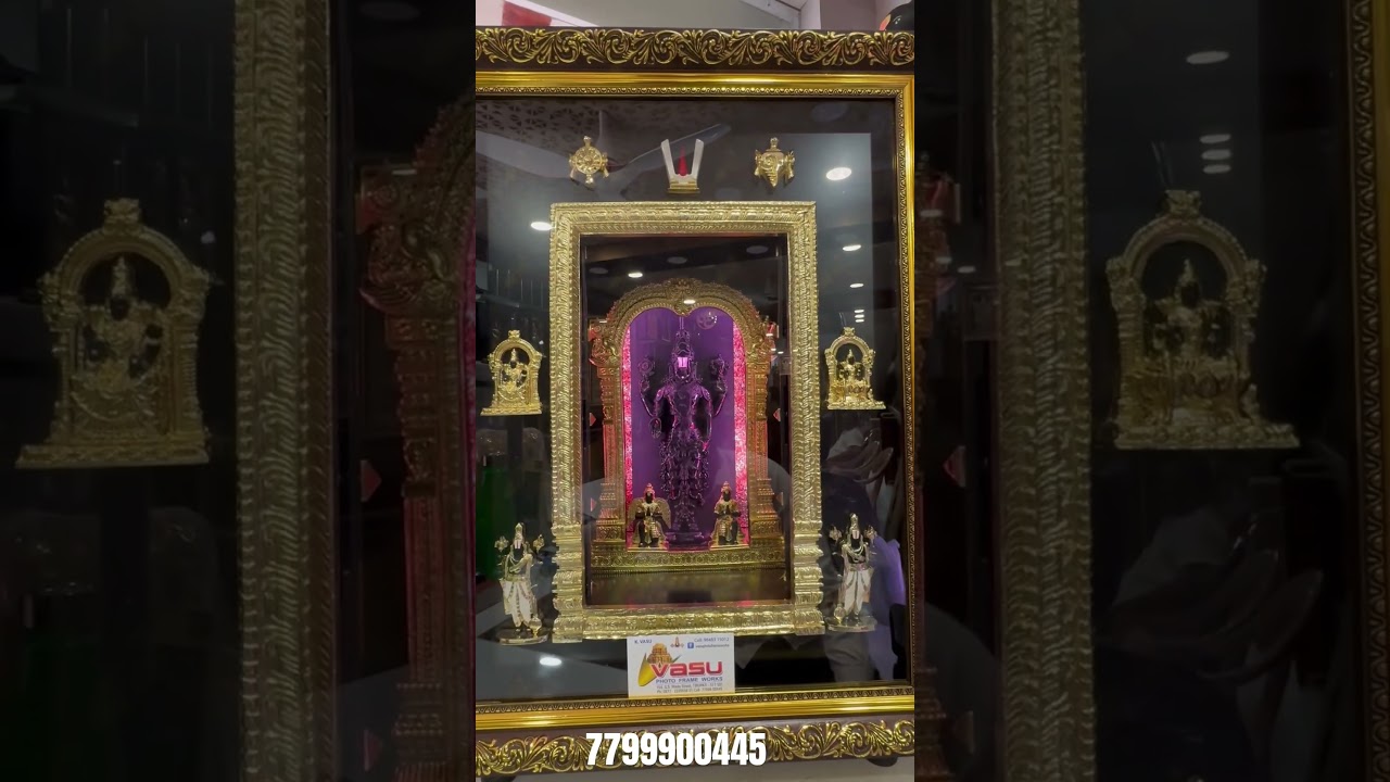 Balaji Abhishekam Door model photo. 24N7D25. #balajistatus #photoframe #tanjorepainting