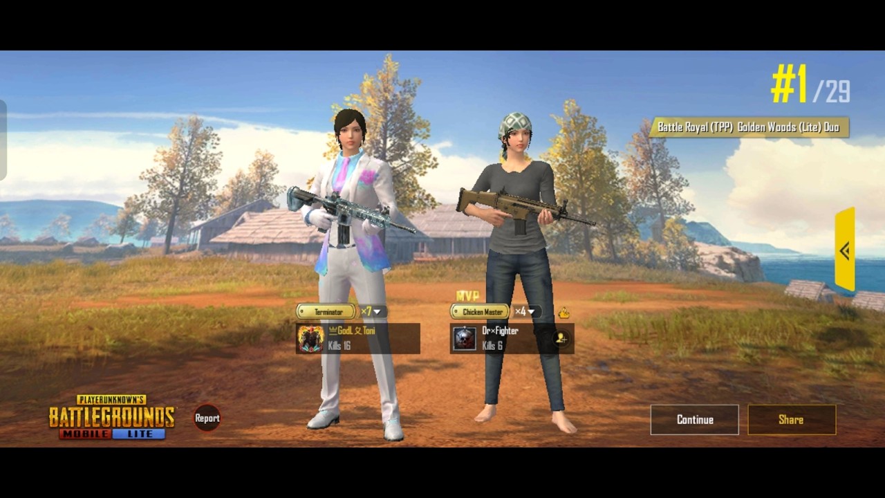 PUBG lite 😍 full rush gameplay m416 glacier 