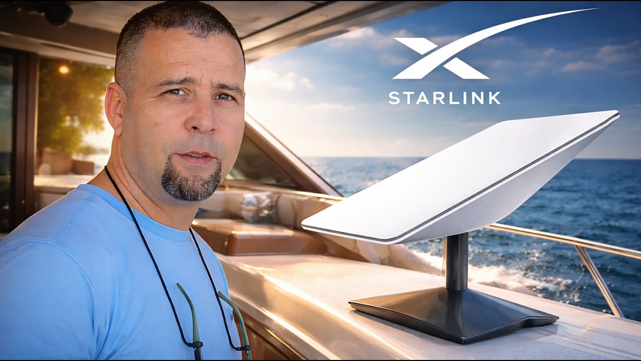 Instalamos STARLINK en Yate Princess v65
