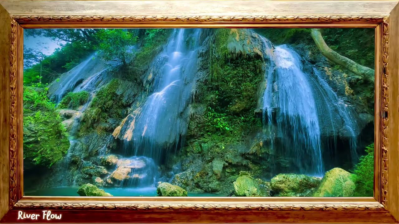 🛑 Relaxing River Sounds - Peaceful Forest River - 12 Hours Long - HD 1080p For Studying, Sleeping