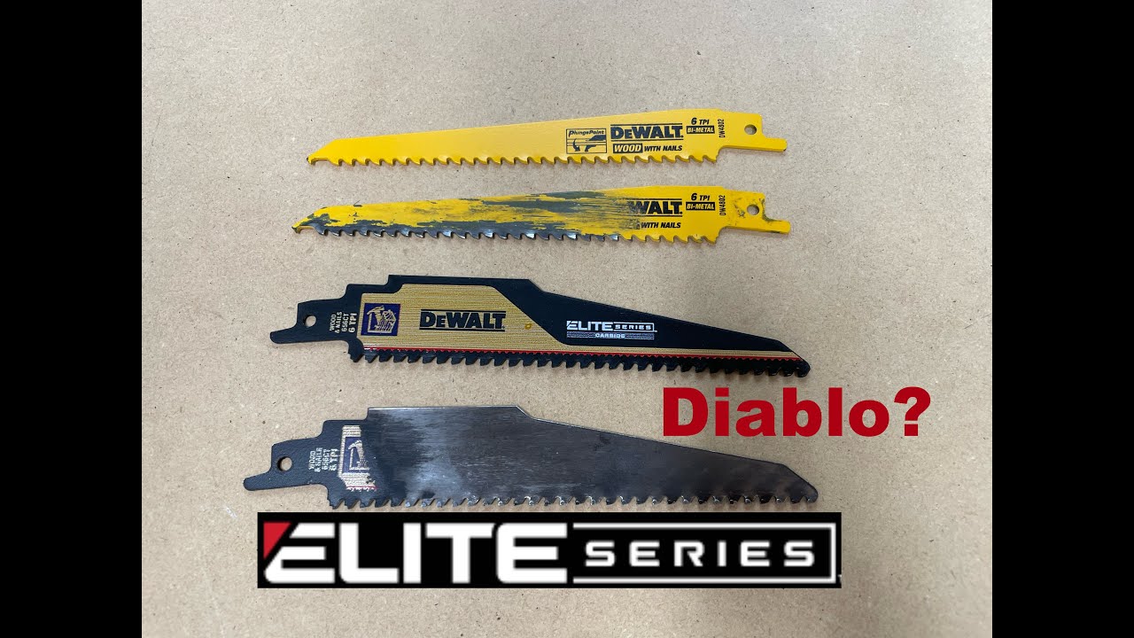 DeWalt Elite Series Recip blade Review | bimetal vs carbide | Reciprocating blades ep.2