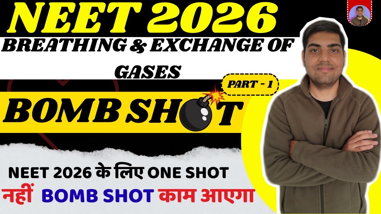Class 11 Chapter 14 || BREATHING & EXCHANGE OF GASES Bomb Shot🔥 ( Part - 1 ) || NCERT Line by Line