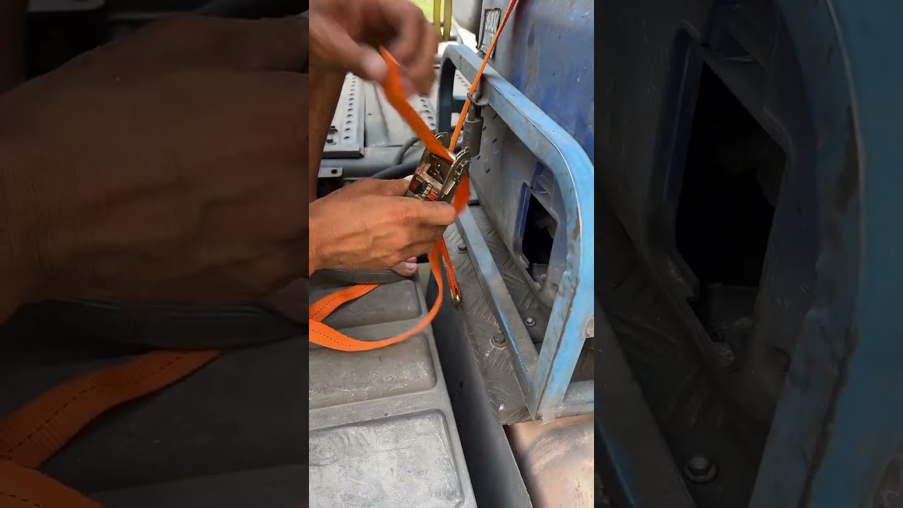 Fix the generator strap #Truck by hand #Binding strap #Binding strap tensioner,