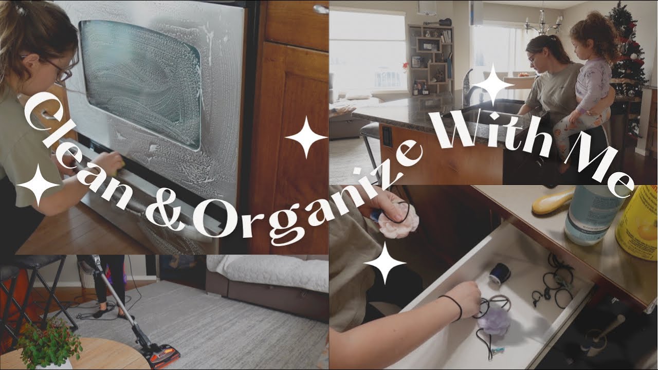 *NEW CLEAN AND ORGANIZE WITH ME / GET IT ALL DONE / CLEANING MOTIVATION / MOM OF 2 / SIHANA DERVISHI