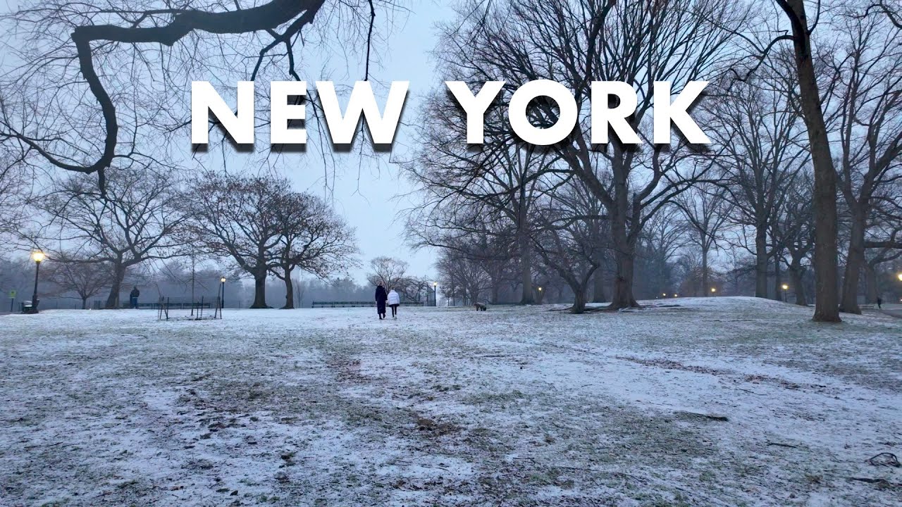 New York Winter Snow Walk [4K] Upper East Side & Central Park