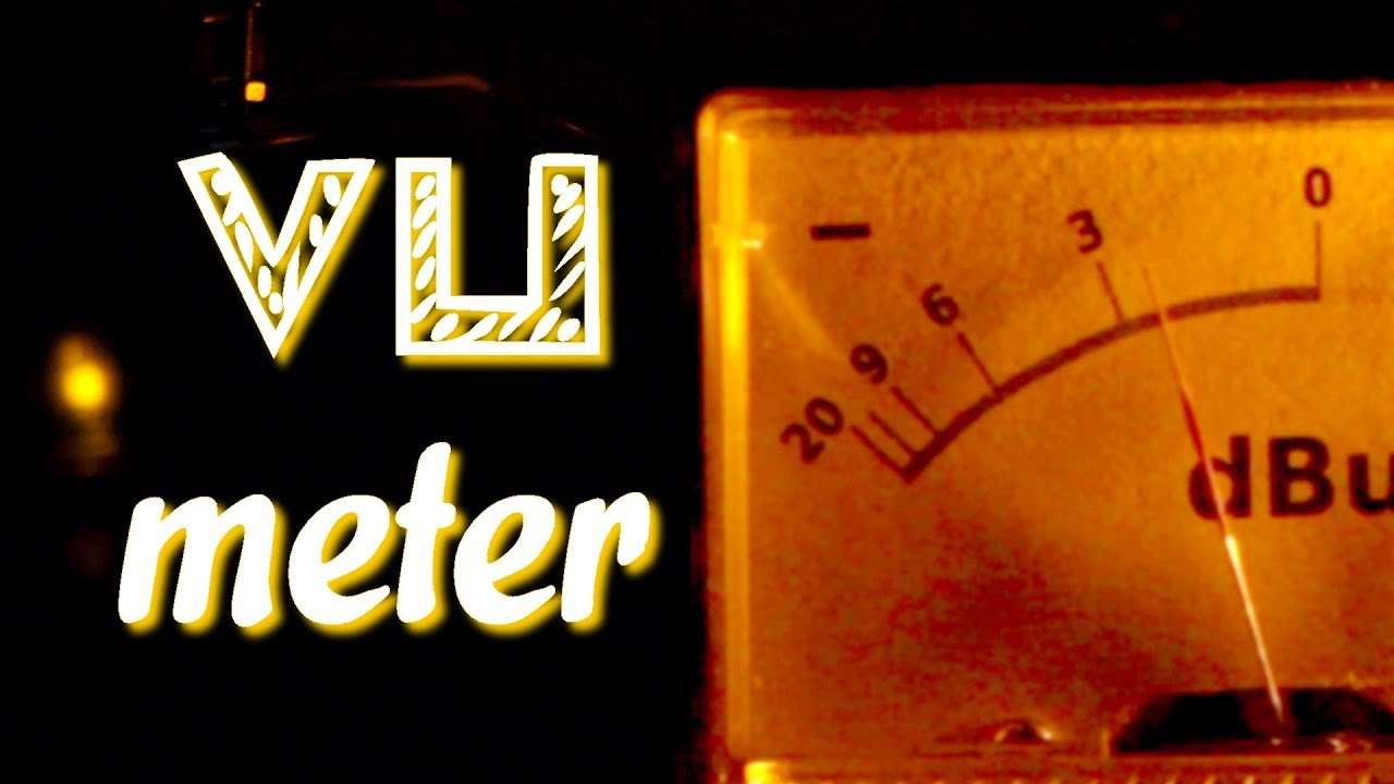 VU meter +4 dBu, -10 dBV