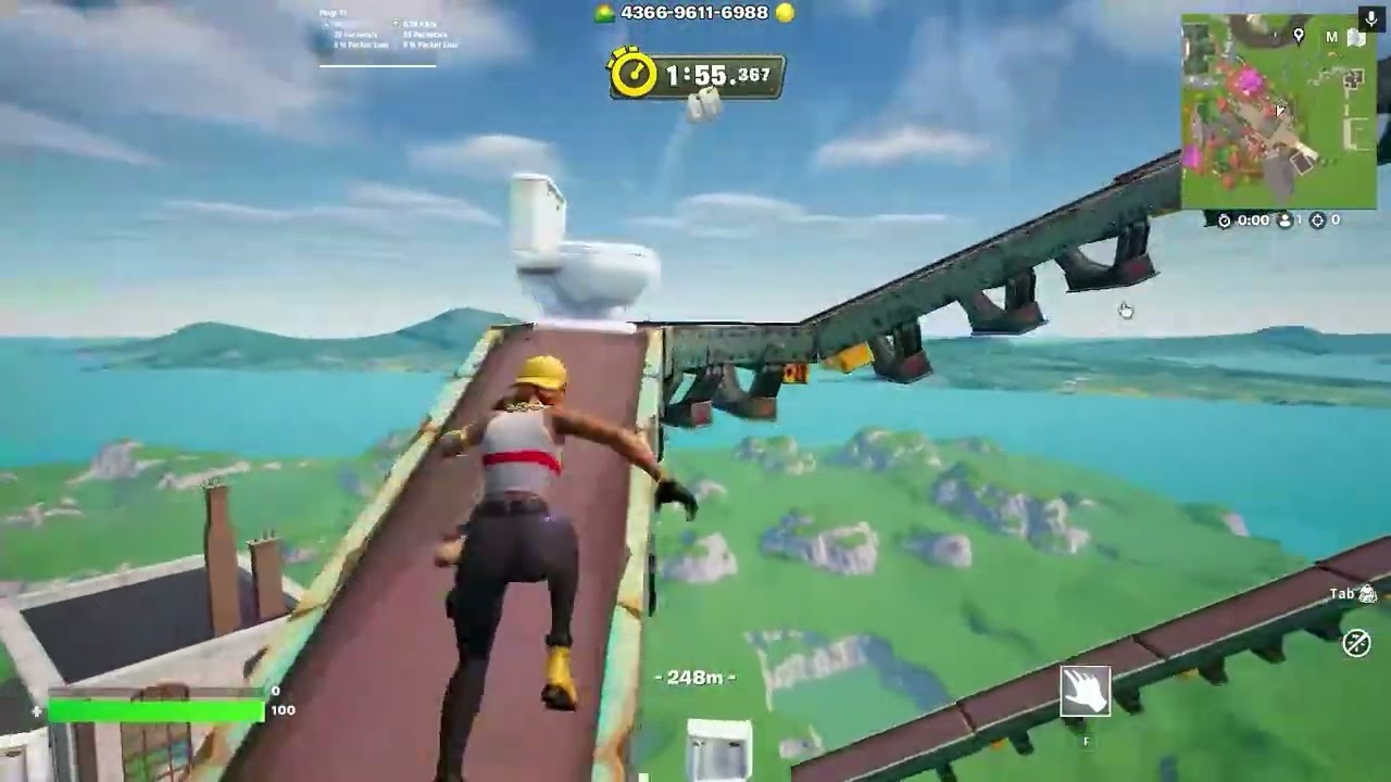 Primer dia intentando pasarme el only up (Fornite)