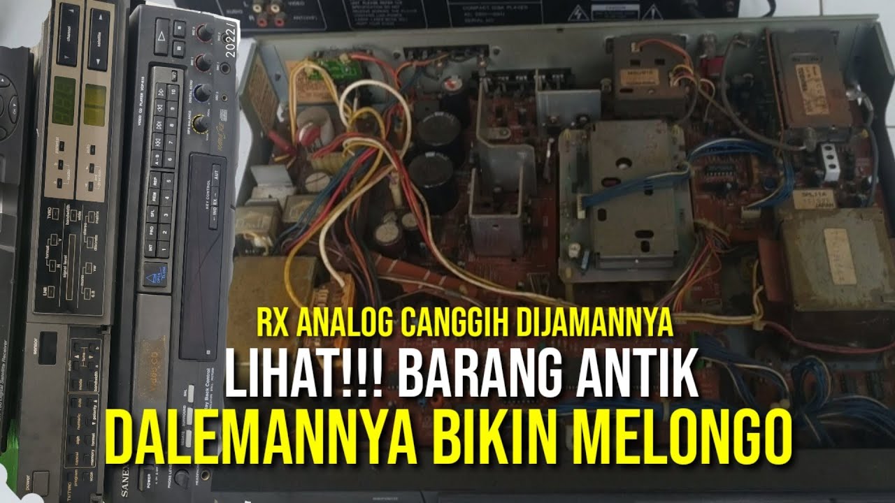 Receiver Canggih Dijamannya, Receiver Analog Dua Fungsi Bikin Melongo Dalemannya, Asli Jepang