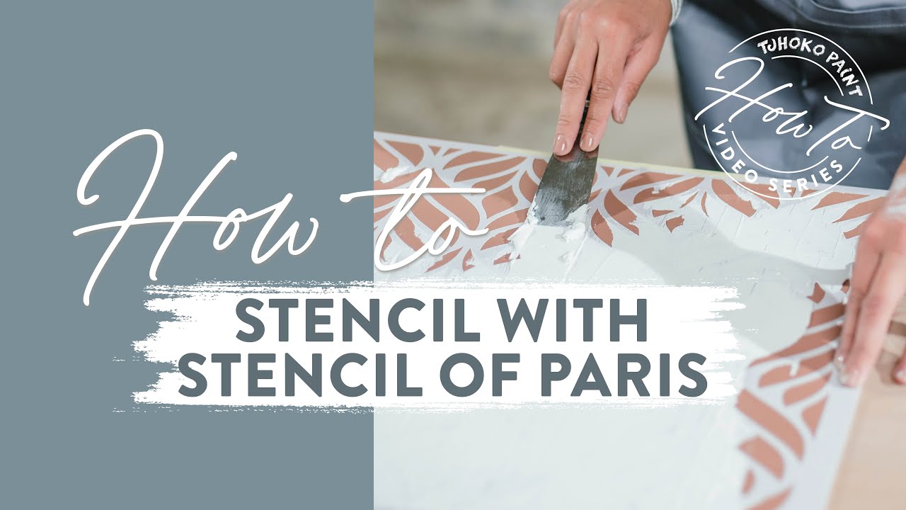 Episode 21 - Tjhoko Paint How-To Series | How to stencil using Stencil of Paris | Embossing Paste