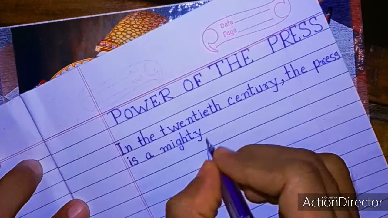 POWER OF THE PRESS Essay in English