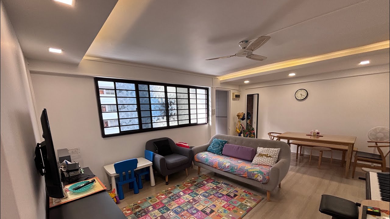Singapore HDB 4rm corner flat for sale | Video walkthrough | 243 Serangoon Ave 2 | 89 sqm/958 sqft