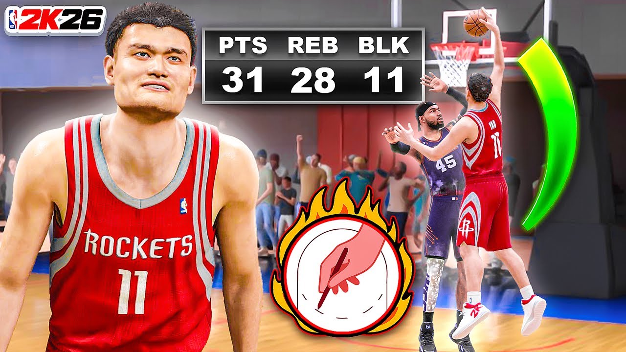 7’6 YAO MING BUILD is OVERPOWERED in RANDOM REC on NBA 2K26 