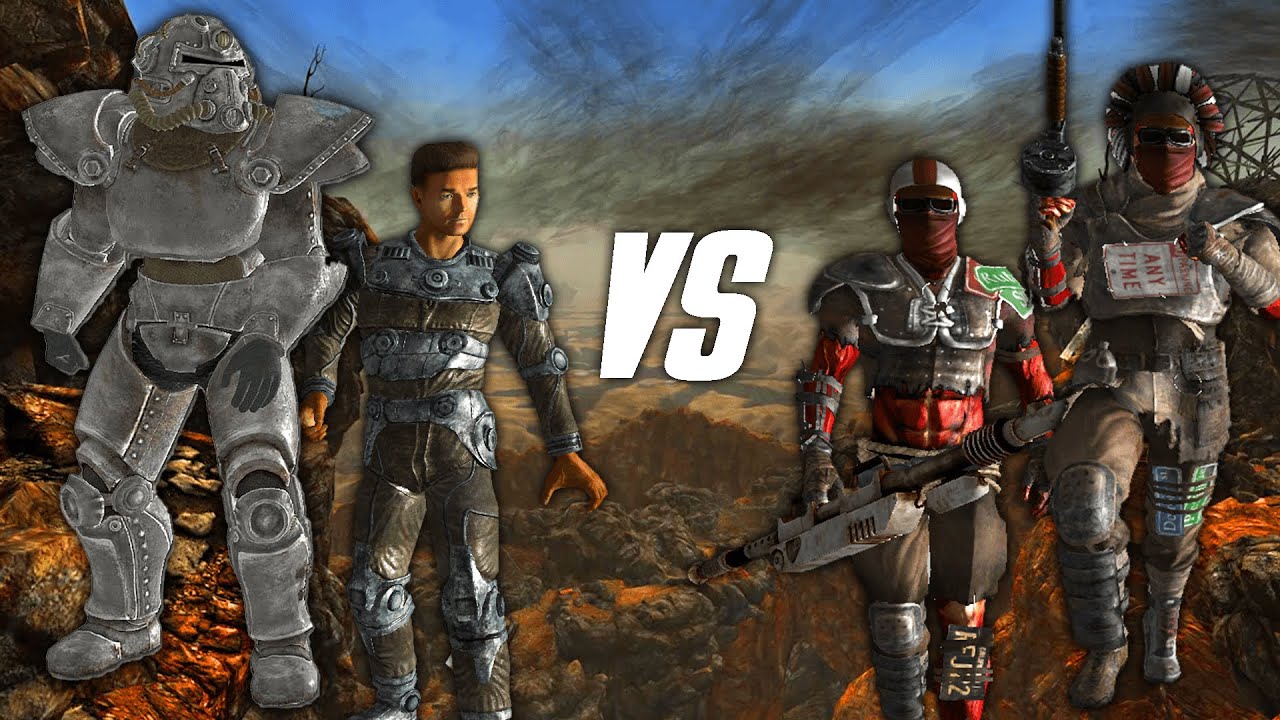 Brotherhood Of Steel Invade The Divide! | Fallout: New Vegas NPC Battles