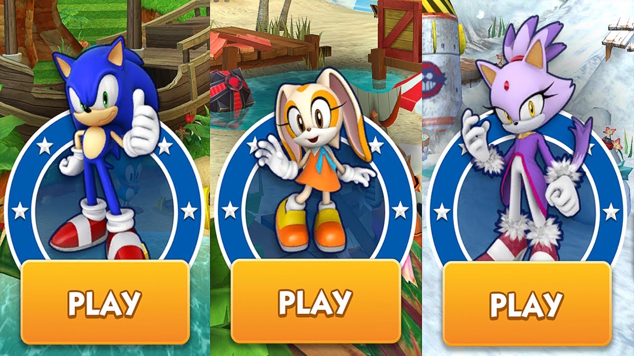 Sonic Dash - Sonic VS Cream VS Blaze Android Gameplay