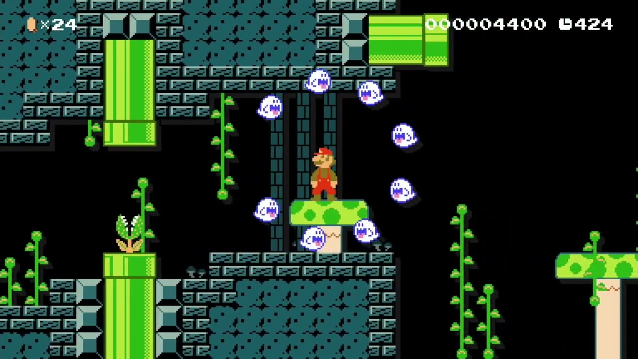Forest Ruins v2 by Nicolini 🍄Super Mario Maker 1 ✹Wii U✹ No Commentary #dsq