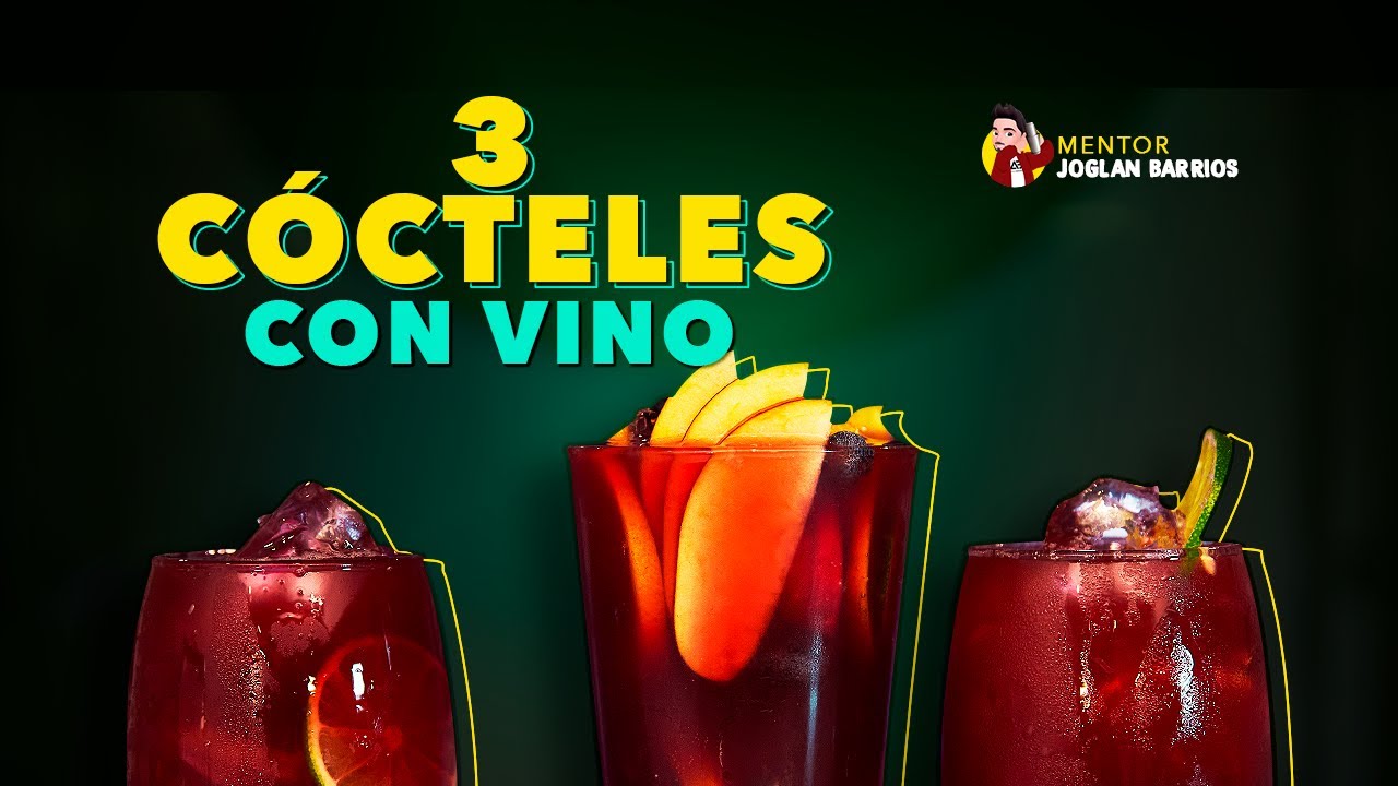 COCKTAILS CON VINO 🍷 | TINTO DE VERANO | TUTORIAL