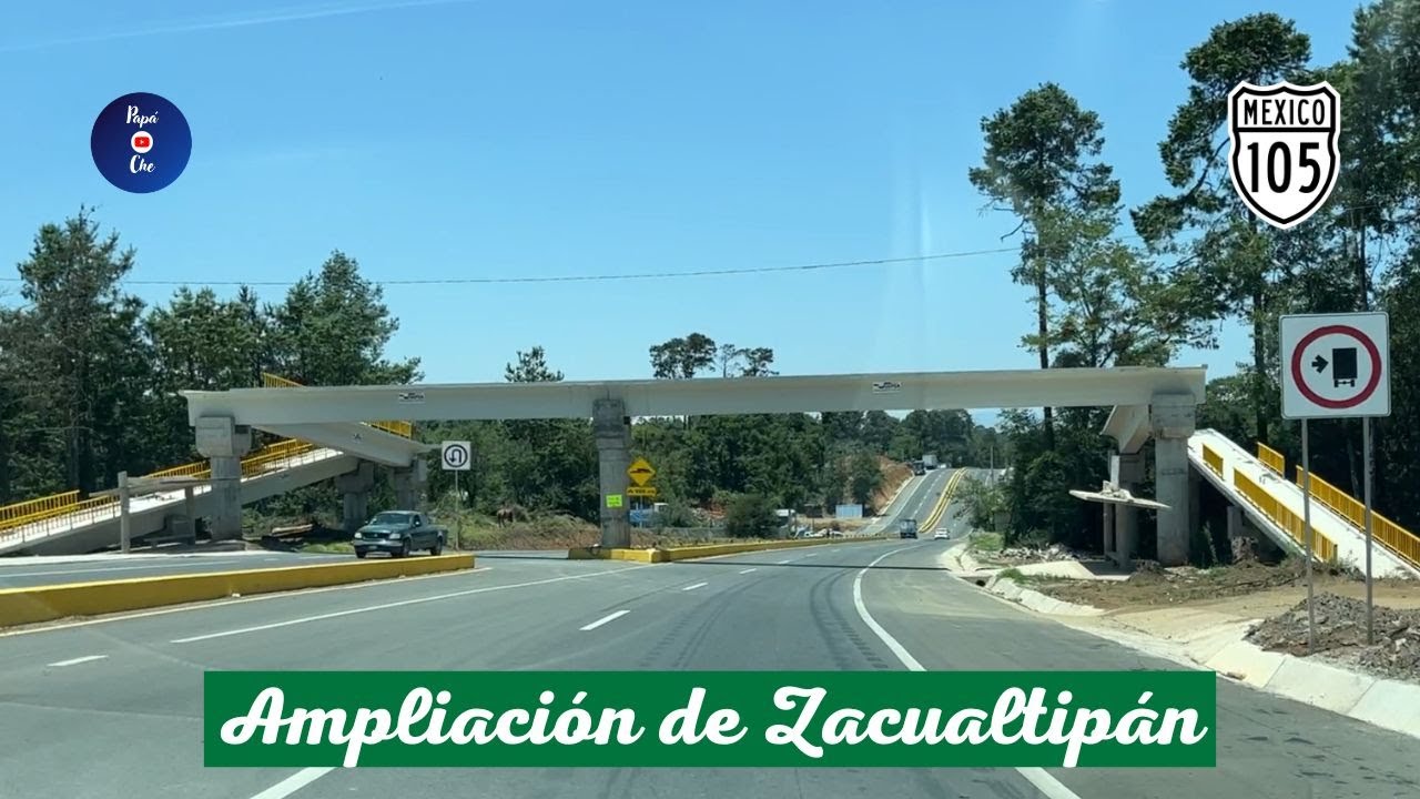 ASÍ QUEDO LA CARRETERA # 105 EN EL TRAMO ZACUALTIPAN