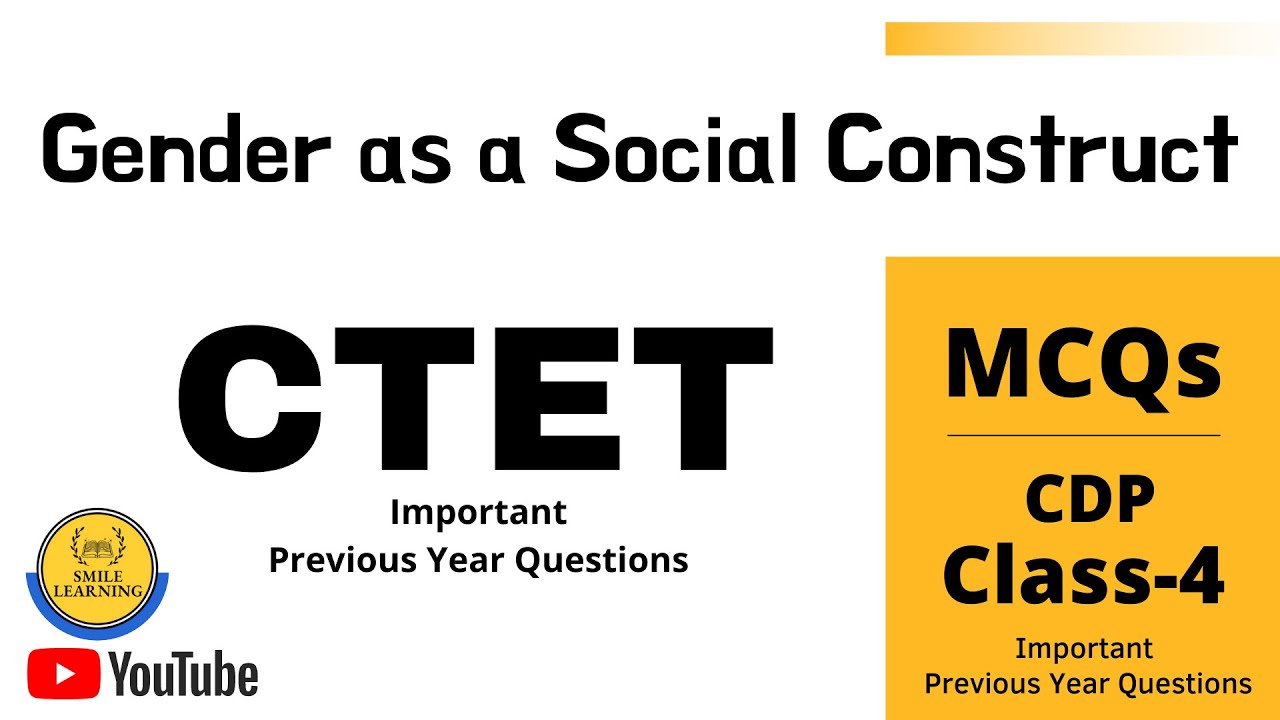 Gender as a Social Construct for CTET || Top CDP MCQs || CDP || Bias, Gender Roles, Stereotype