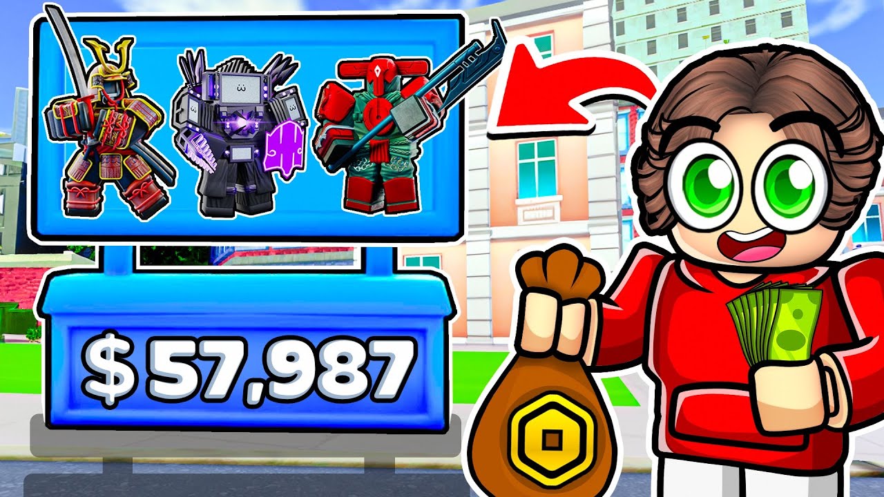 I Spent $57,987 On TRADING BOOTHS In SKIBIDI TOWER DEFENSE!