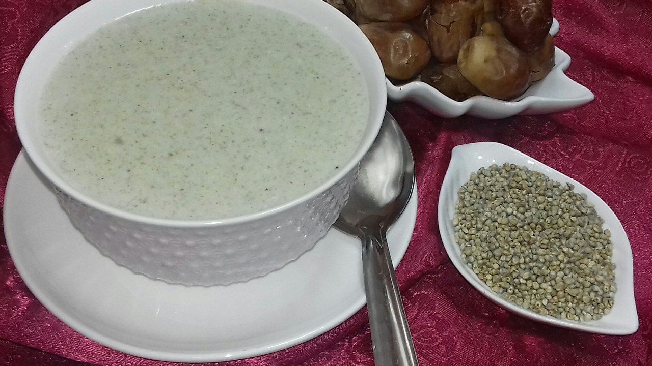 حسوة بايلان حساء حبوب الذخن الصحي واللذيذة جدا