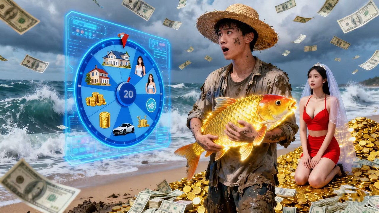 Betrayed by his wife, he unlocks a reward system—first mega-koi prize wins him a billionaire wife!