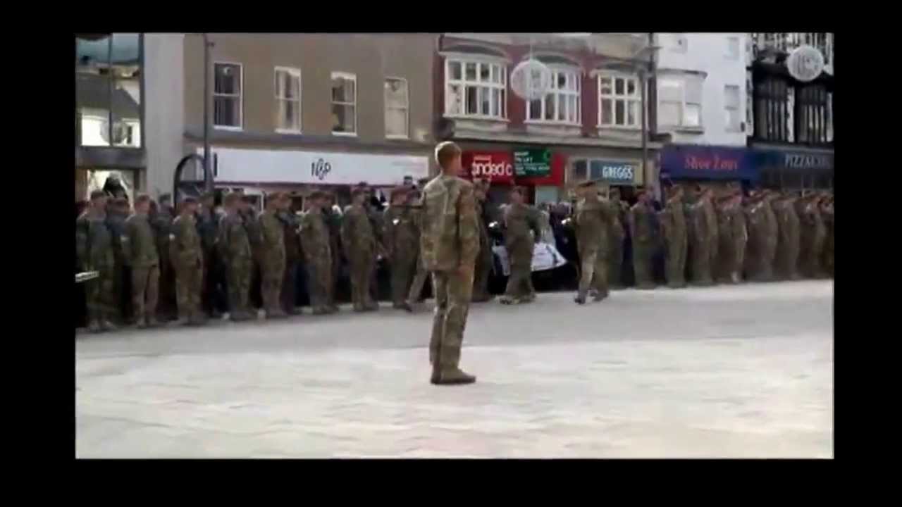 The City of  Peterborough welcome the 1st Bn the Royal Anglian Regt (The Vikings)