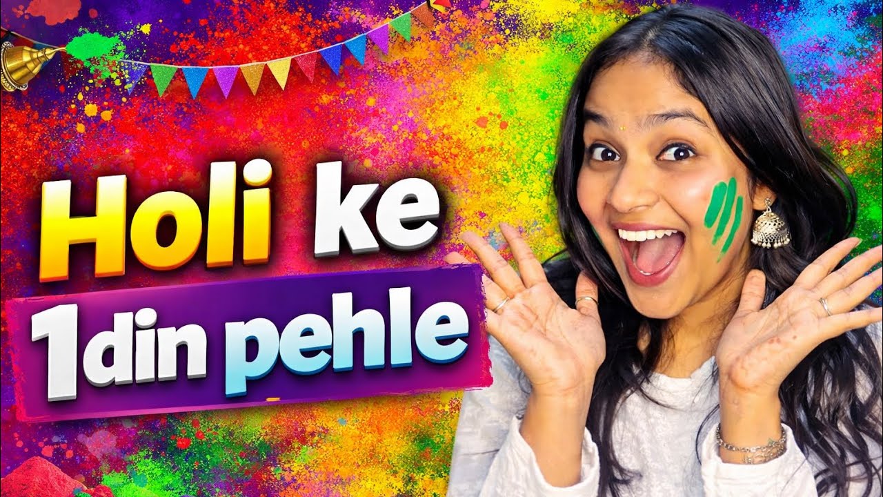 Holi ke 1din pehle ft. Neon siblings 