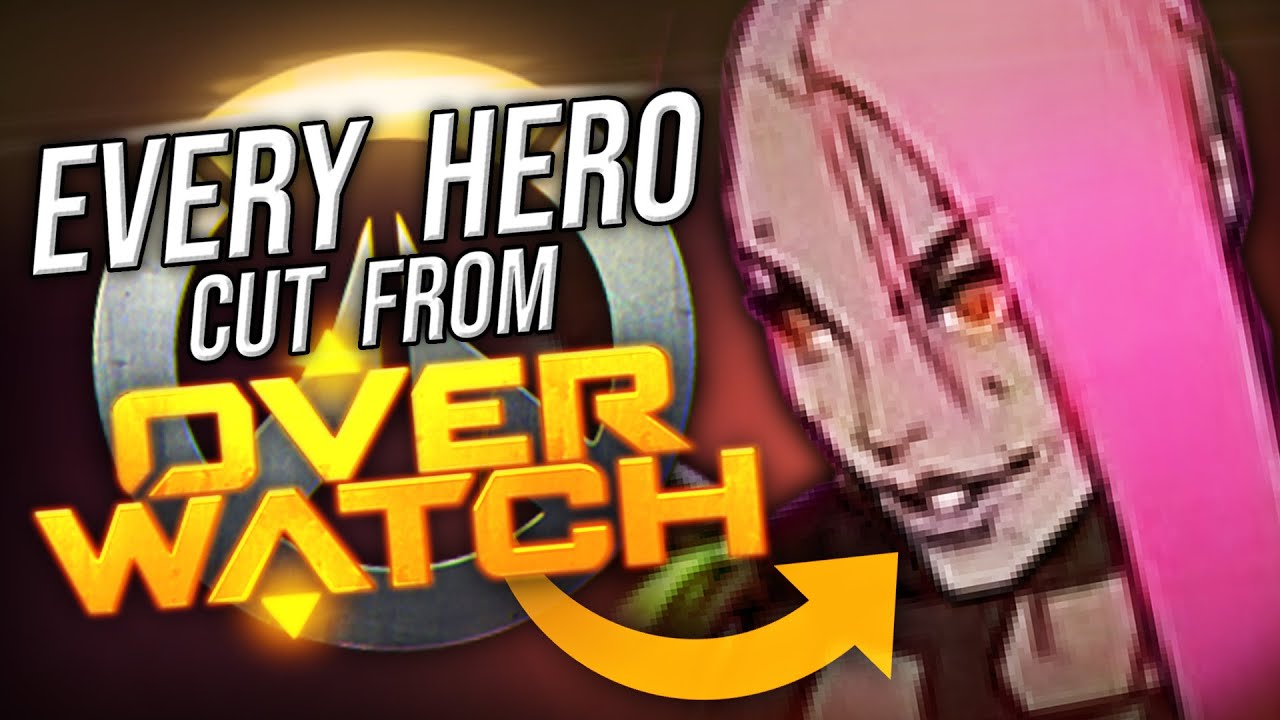 Все вырезанных героев из Overwatch (Кот с реактивным ранцем и Отшельник)