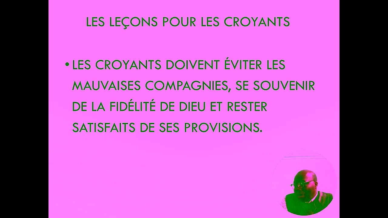 SONDEZ LES ECRITURES || LECON 95 || MUMURES DANS LE CAMP.