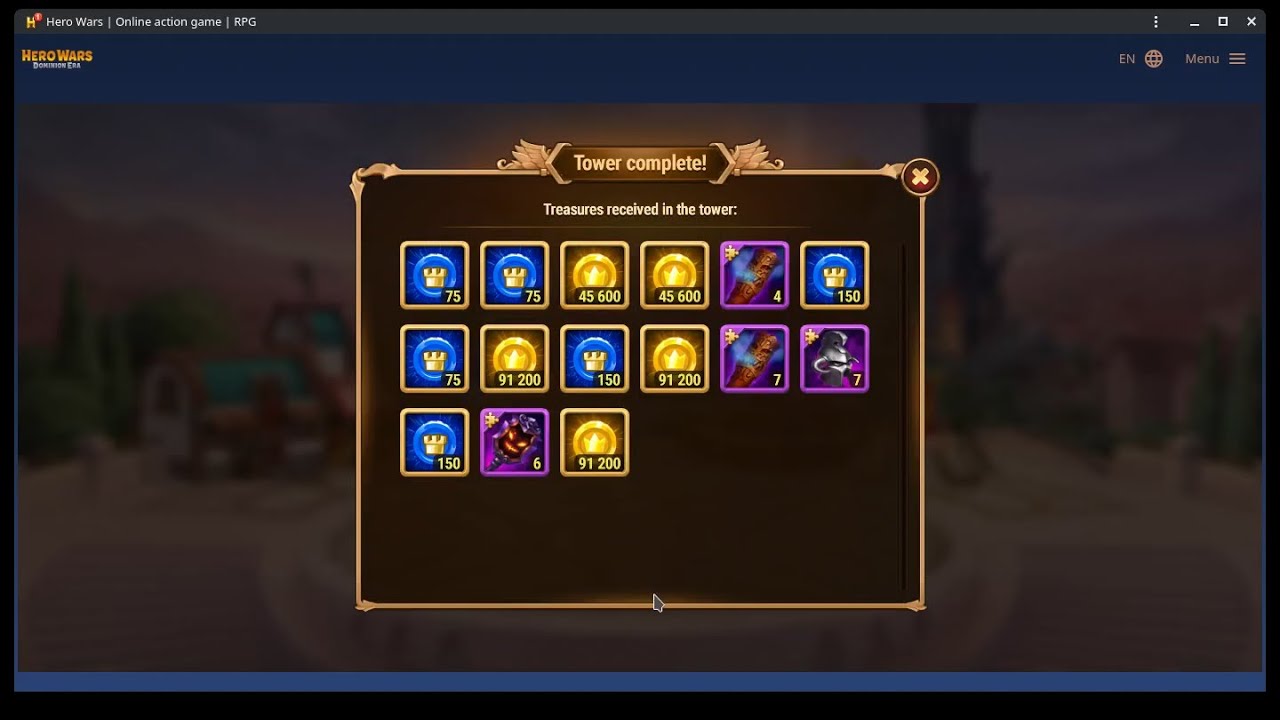 Hero Wars, Tower from 15 to 130: Tower level 68