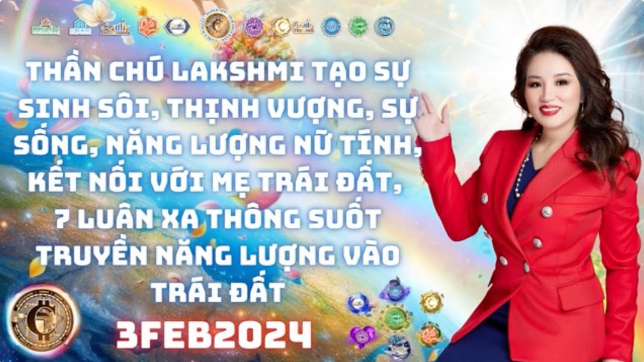 Thần chú Lakshmi tạo sự sinh sôi, sự sống, năng lượng nữ tính, thịnh vượng. 03Feb2024