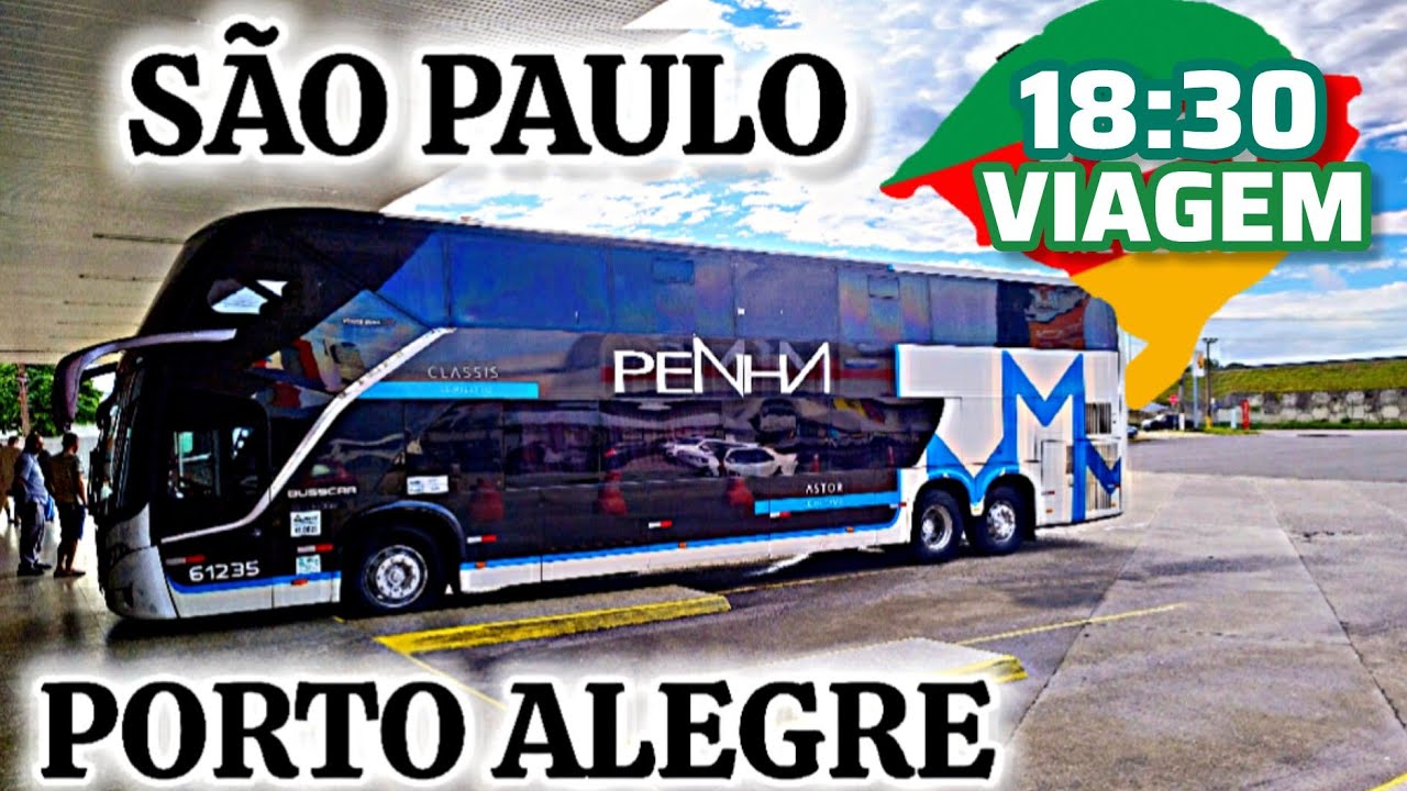 Viagem SÃO PAULO x PORTO ALEGRE com a Viação Nossa Senhora da PENHA #viagem