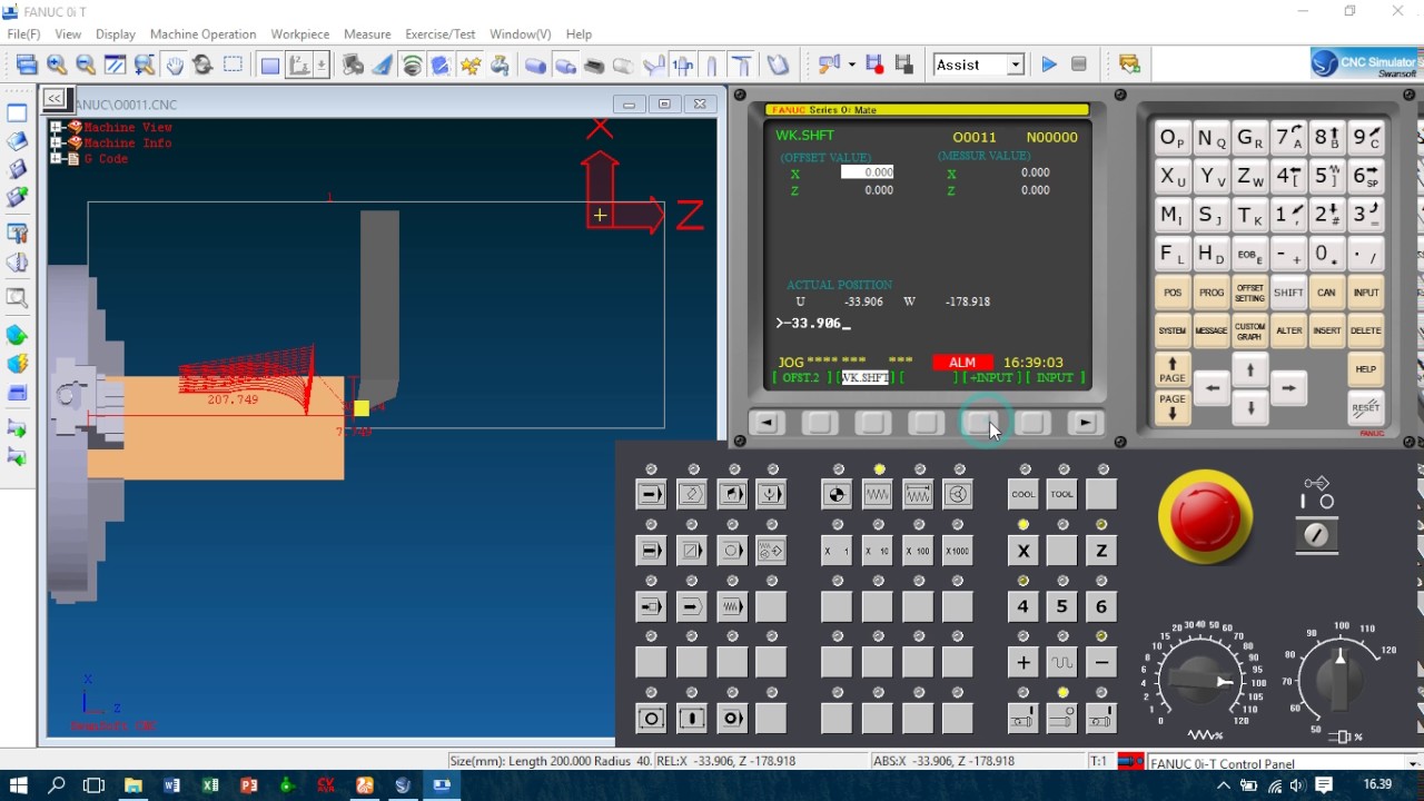 Tutorial Simulasi CNC Turning Fanuc Oit Swansoft