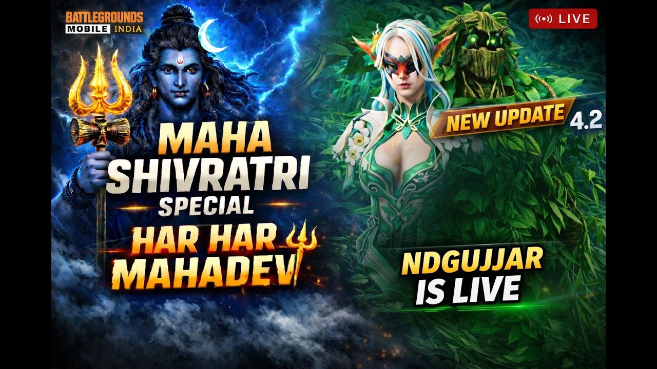 🕉️ Mahadev Blessing Rank Push🔱 | Maha Shivratri Special BGMI LIVE🔥#shortsfeed #bgmilive #pubg #bgmi