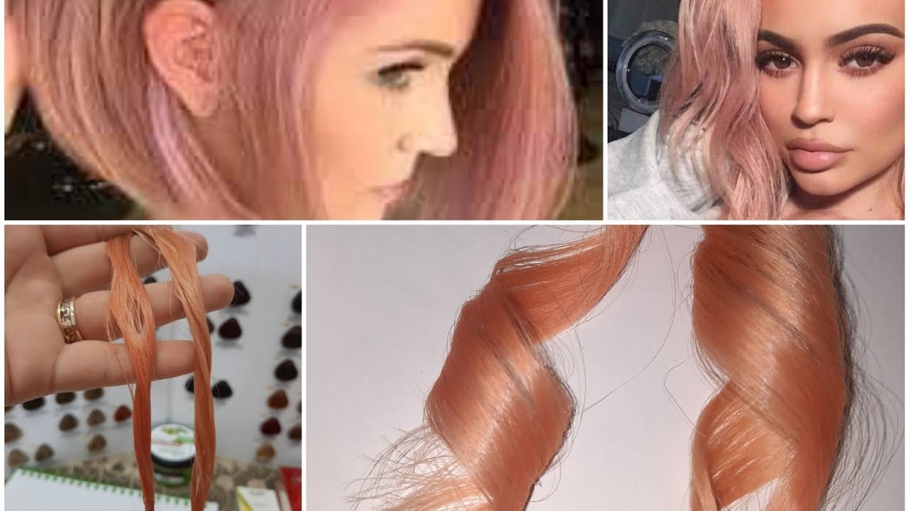 #صبغة الروز جولد بصبغات محلية# rose gold #روز جولد
