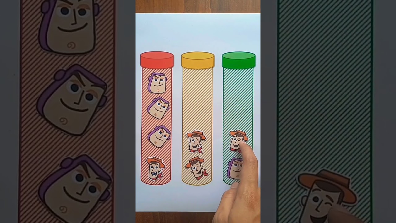 🤠👨&zwj;🚀 toy story games tube puzzle - diy paper games #puzzle #diy #games
