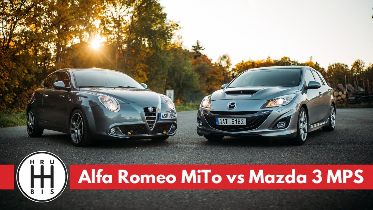 Mazda 3 MPS vs Alfa Romeo MiTo 1.4T - Zapomenuté HotHatche za babku