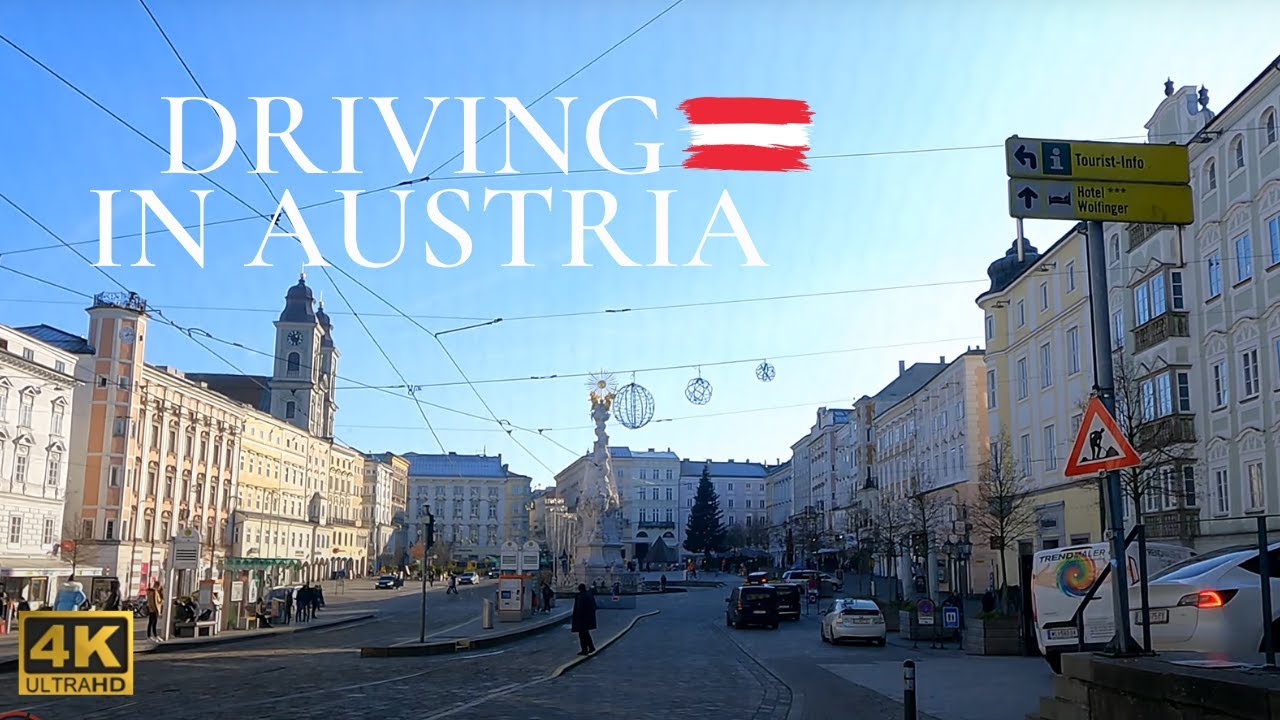 Driving Tour Austria 🇦🇹 Linz City 🔴 Original Sound 🎼 4k60fps
