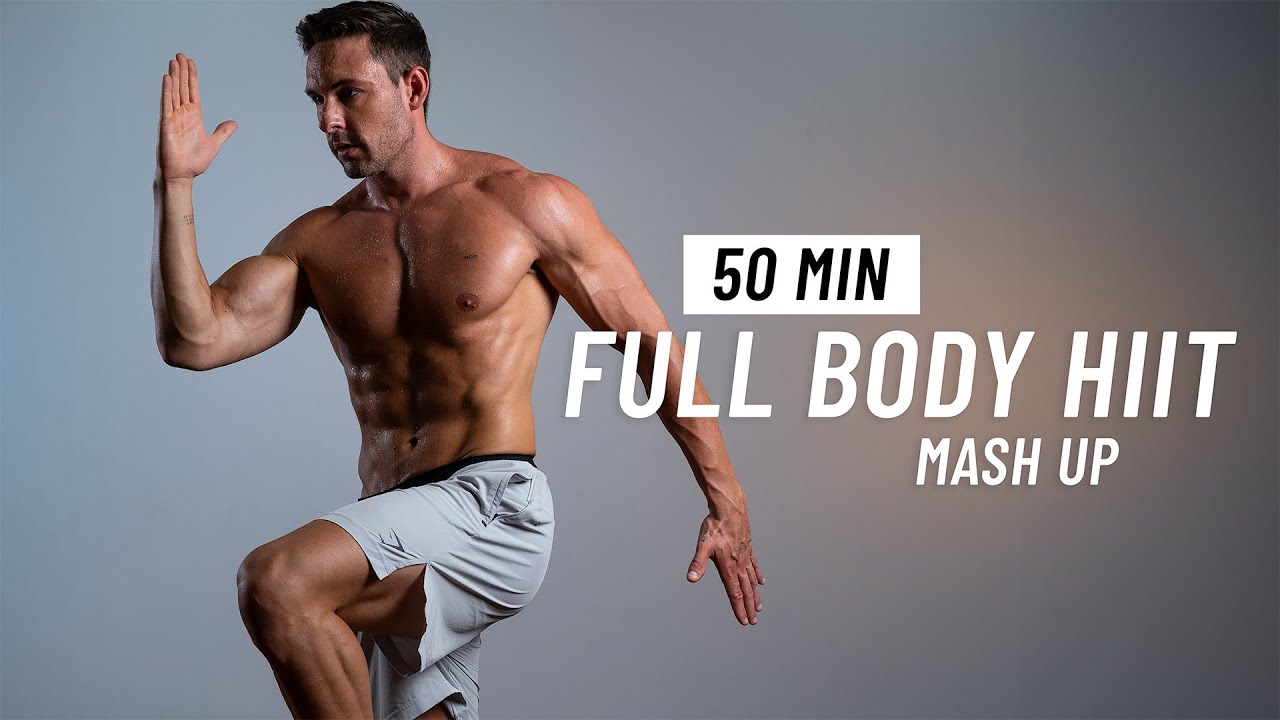 50 Min Fat Burning HIIT Workout | Burn 1000 Calories (Full Body, At Home)