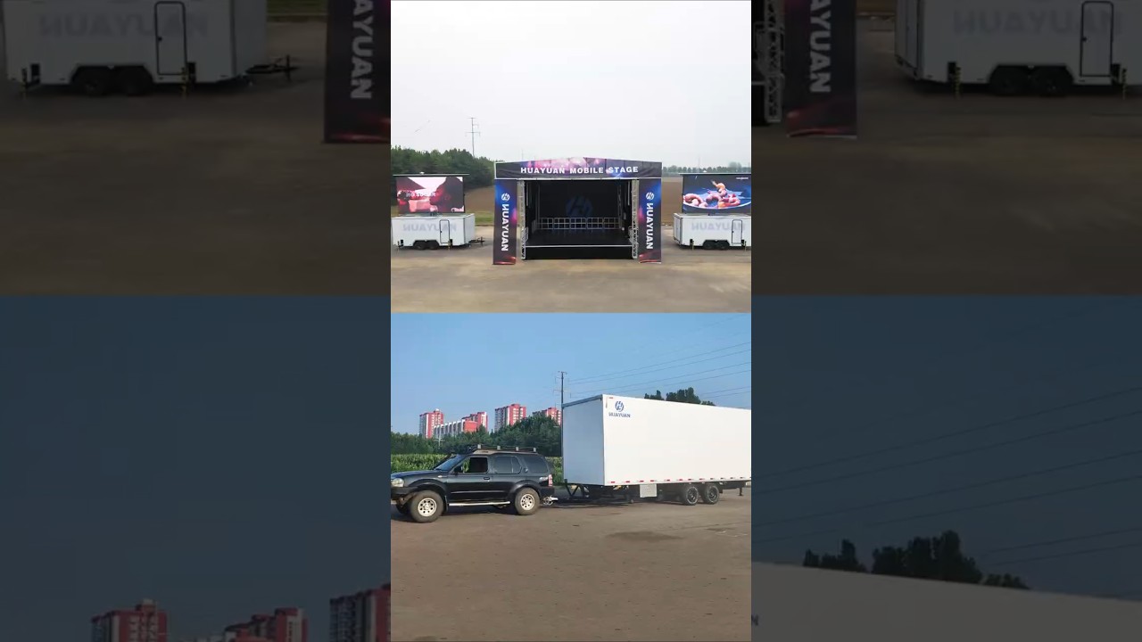 ST315 Hydraulic Mobile Stage Trailer — Fast Setup for Outdoor Events