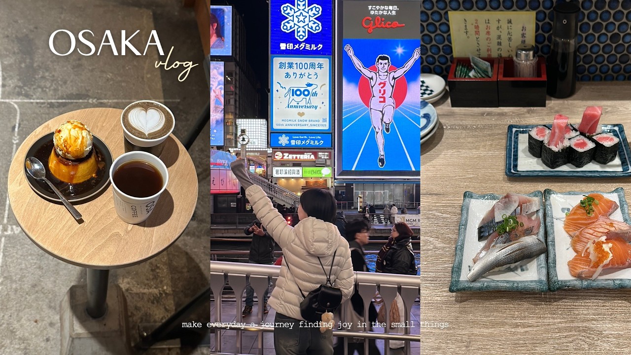 오사카여행 브이로그 • 3박4일 동안 숨쉬듯 먹기만 한 여행 🇯🇵, 난바 & 우메다 맛집 추천, 유니버셜 스튜디오