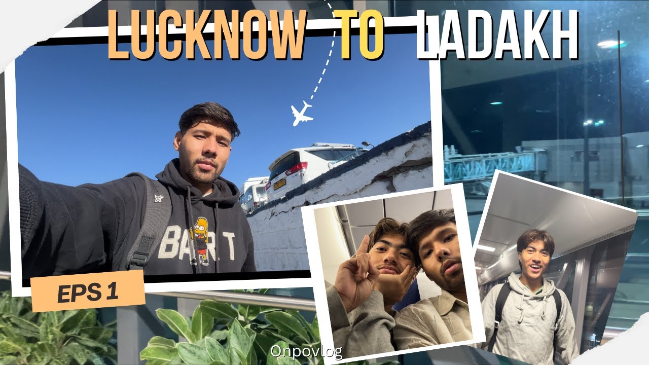 Masti bhara safar ✈️– Lucknow to Ladakh flight vlog #vlog #lucknowcity #ladakhtrip