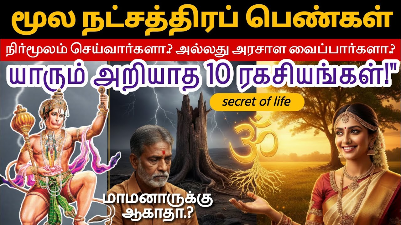 மூல நட்சத்திரம் பெண்களின் முழு வாழ்க்கை 100% உண்மை | தனுசு | Sagittarius | moolam 