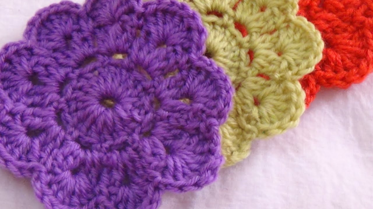 CROCHET COASTER  FLOWER PATTERN