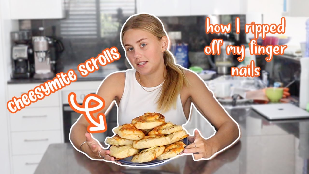 Bake (and chat) with me -  cheesymite scrolls