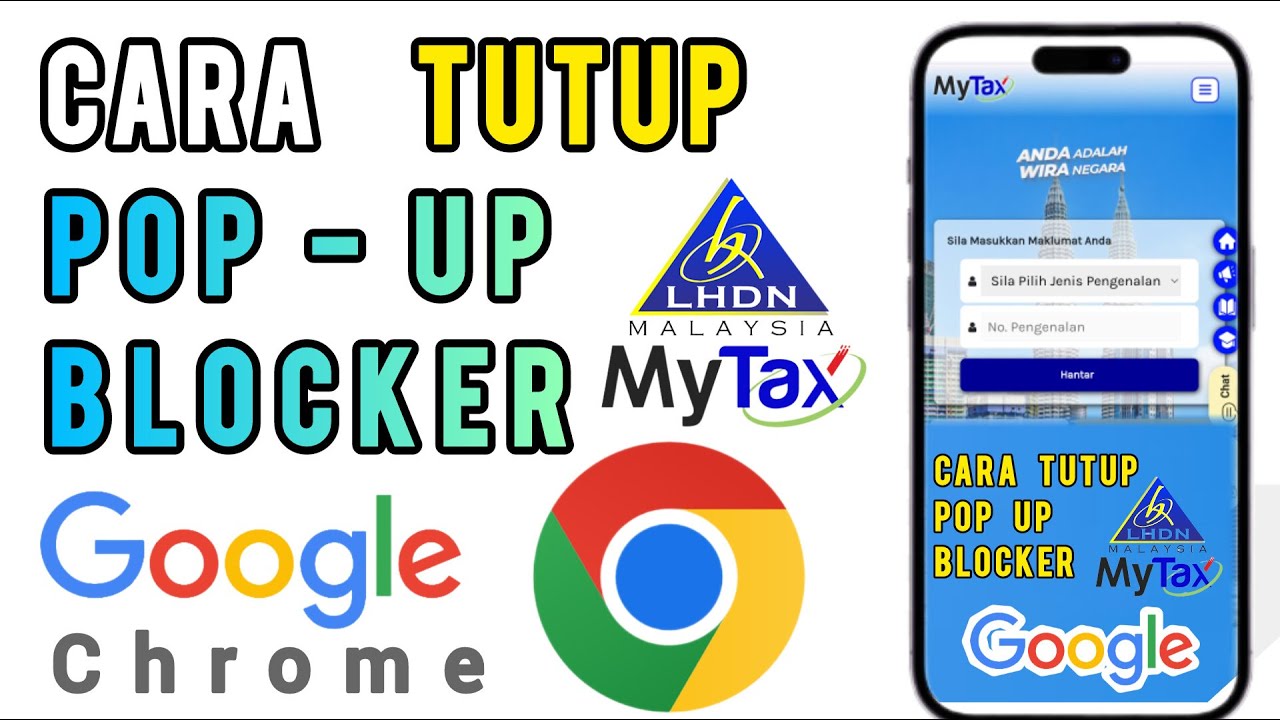 Cara Tutup Pop Up Blocker LHDN