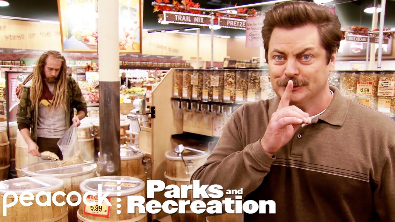 Ron Samples Vegan Bacon | Parks and Recreation